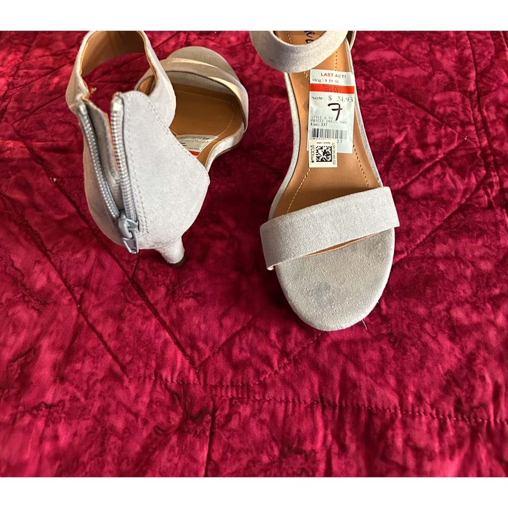 Blue suede size 7 shoes